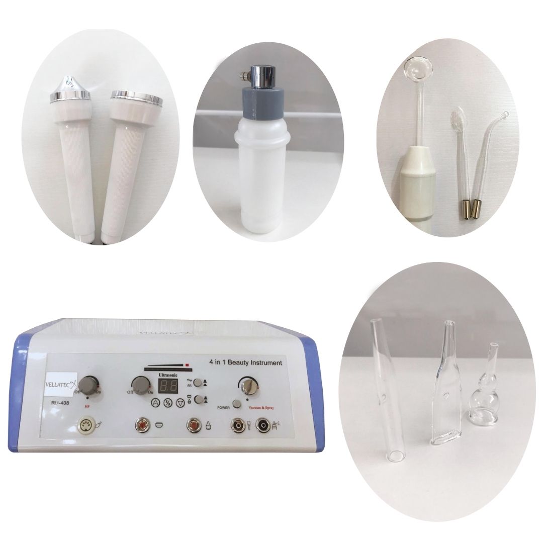 Equipo Facial 4 en 1 Alt Fre+Ultras+Vacuum+Spray